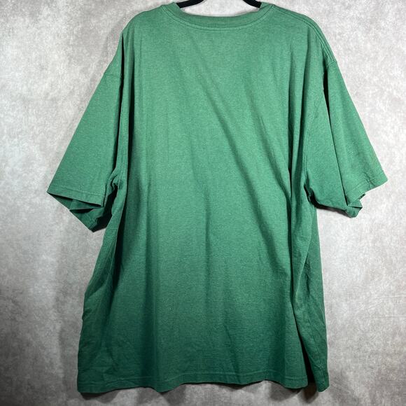 Carhartt Shirt Mens Size 2XL Green Loose‎ Fit Short Sleeve Henley Work Outdoors - Picture 7 of 12
